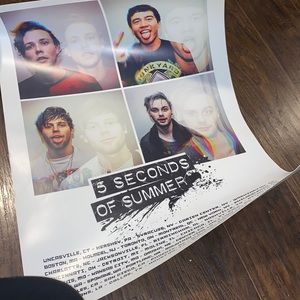5 Seconds of Summer SLFL Tour Poster